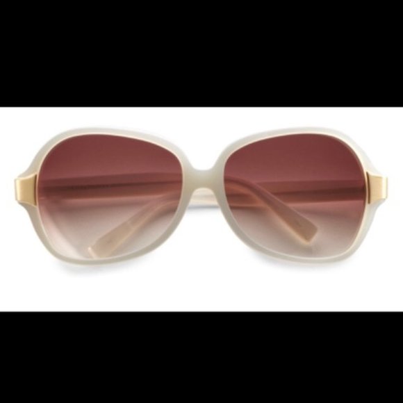 Oliver People Leyla IS Ivory/Gold Sunglasses